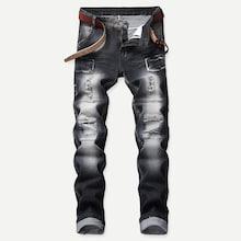 Shein Men Patch & Ripped Detail Jeans
