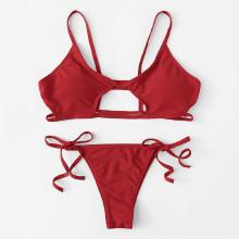 Shein Cutout Caged Back Bikini Set