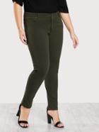 Shein Mid Rise Front Pocket Skinny Jeans