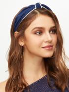 Shein Navy Contrast Trim Knot Headband