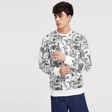 Shein Men Allover Print Pullover