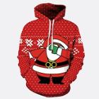 Shein Christmas Santa Claus Print Hoodie