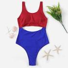 Shein Cut-out Two Tone Swimsuit