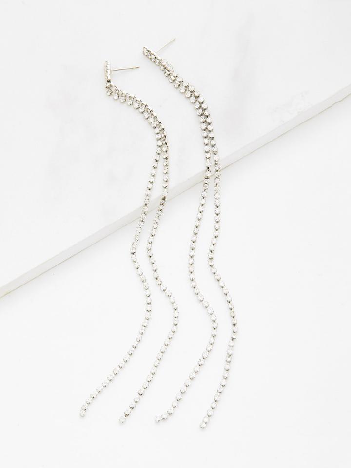 Shein Long Chain Design Drop Earrings