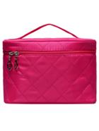 Shein Hot Pink Diamondback Zipper Cosmetic Bag
