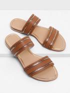 Shein Chain Detail Duo Strap Sandals