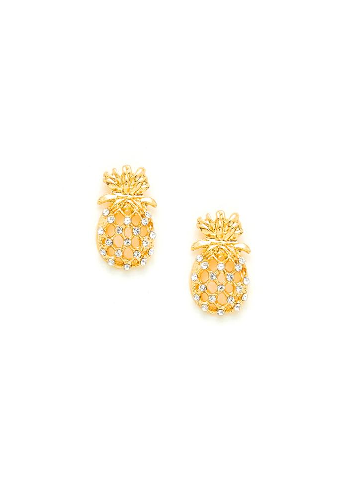 Shein Hollow Pineapple Stud Earrings
