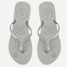Shein Woven Detail Pvc Flip Flops