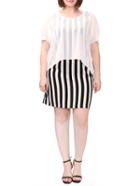 Shein Vertical Striped Plus Combo Dress