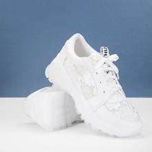 Shein Contrast Lace Low Top Sneakers
