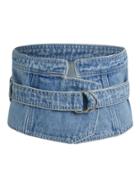 Shein Wrap Denim Wide Belt