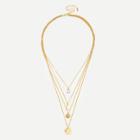 Shein Moon & Round Pendant Layered Chain Necklace