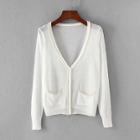 Shein Contrast Trim Cardigan