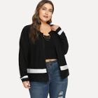 Shein Plus Cut-and-sew Open Front Coat