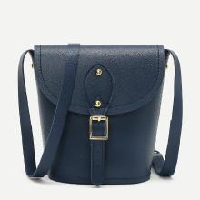 Shein Pu Flap Bucket Bag