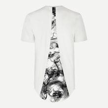 Shein Men Smoke Print Back Tee