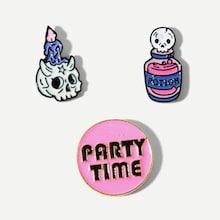 Shein Skeleton Design Brooch Set 3pcs