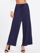 Shein Tie Waist Wide Leg Jeans