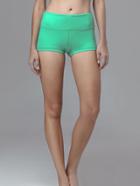 Shein Green Elastic Sports Shorts