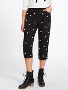 Shein Pearl Beaded Cropped Pants