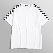 Shein Men Checked Sleeve Tee