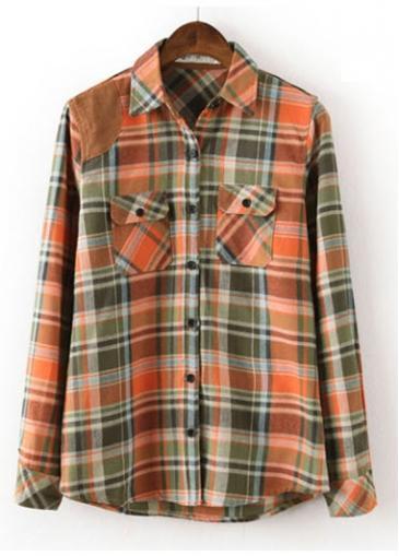 Rosewe New Arriving Long Sleeve Button Fly Plaid Shirts