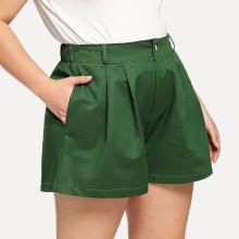 Shein Plus Solid Color Shorts