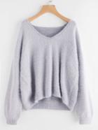 Shein Puff Sleeve Fuzzy Jumper