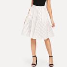 Shein Dual Pocket Striped Skirt