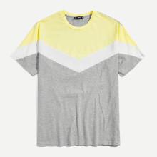 Shein Men Cut And Sew Print Tee