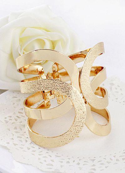 Shein Gold Hollow Fashion Bracelet