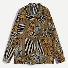 Shein Men Leopard Print Shirt