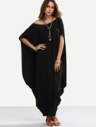 Shein Dolman Sleeve Full Length Cocoon Dress