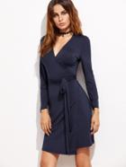 Shein V Neckline Wrap Dress