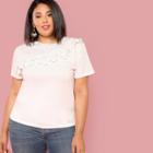 Shein Plus Layered Flounce Trim Tee