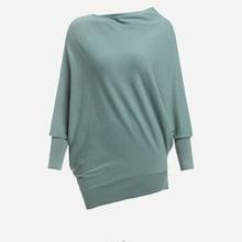 Shein Dolman Sleeve Asymmetric Hem Sweater