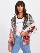 Shein Cut And Sew Crushed Velvet Hooded Jacket