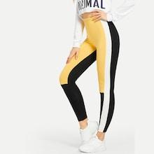 Shein High Waist Color Block Leggings