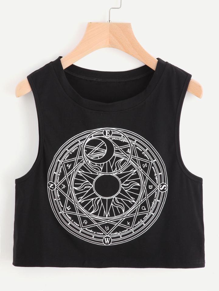 Shein Magic Array Print Tank Top