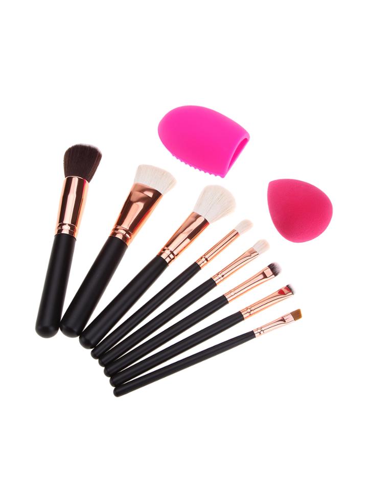 Shein Makeup Brush Set 8pcs And Puff