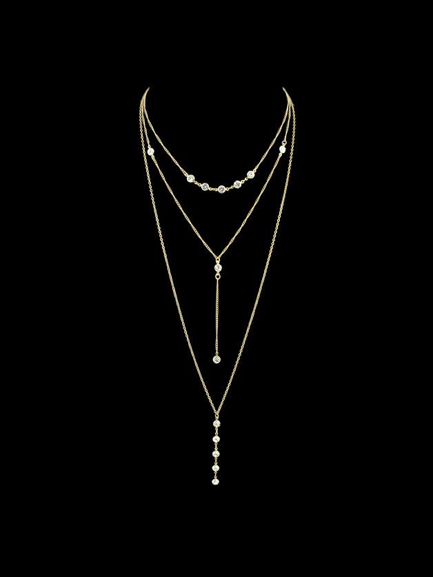 Shein Gold Boho Chic Multilayer Chain Necklace For Women
