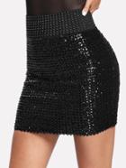 Shein Sequin Bodycon Skirt
