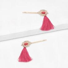 Shein Tassel Decorated Hair Clip 2pcs