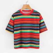 Shein Multi-stripe T-shirt