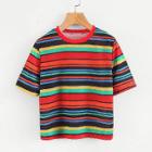 Shein Multi-stripe T-shirt