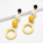 Shein Ring & Ball Design Drop Earrings