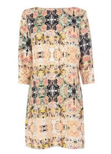 Rosewe European Style Boat Neck Three Quarter Sleeve Mini Dress