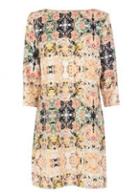 Rosewe European Style Boat Neck Three Quarter Sleeve Mini Dress