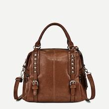 Shein Studded Buckle Strap Shoulder Bag