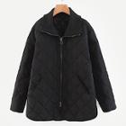 Shein Pocket Front Quilted Puffer Coat